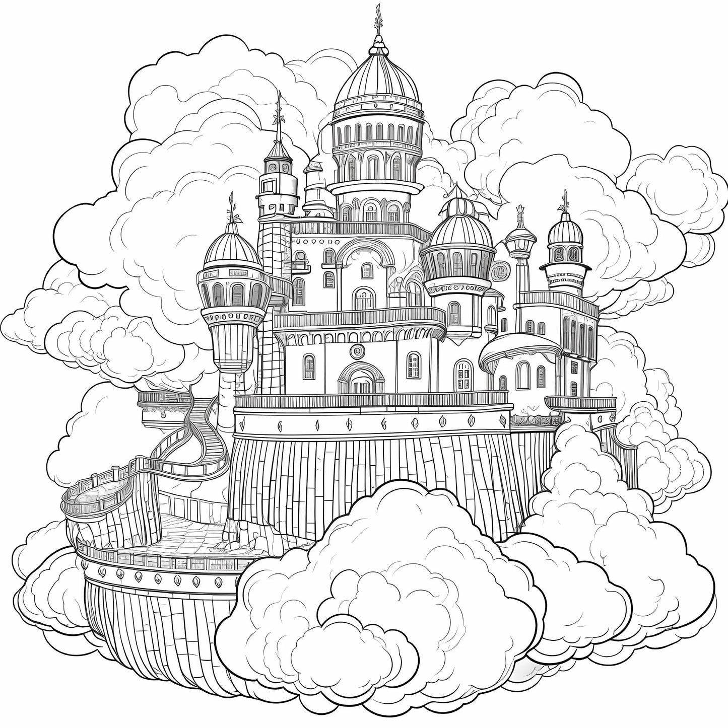 Libro para colorear Castillo de hadas, regalo de 20 páginas para fiesta de cumpleaños, alivia el estrés, mata el tiempo, pintura de Graffiti, libro de dibujo artístico