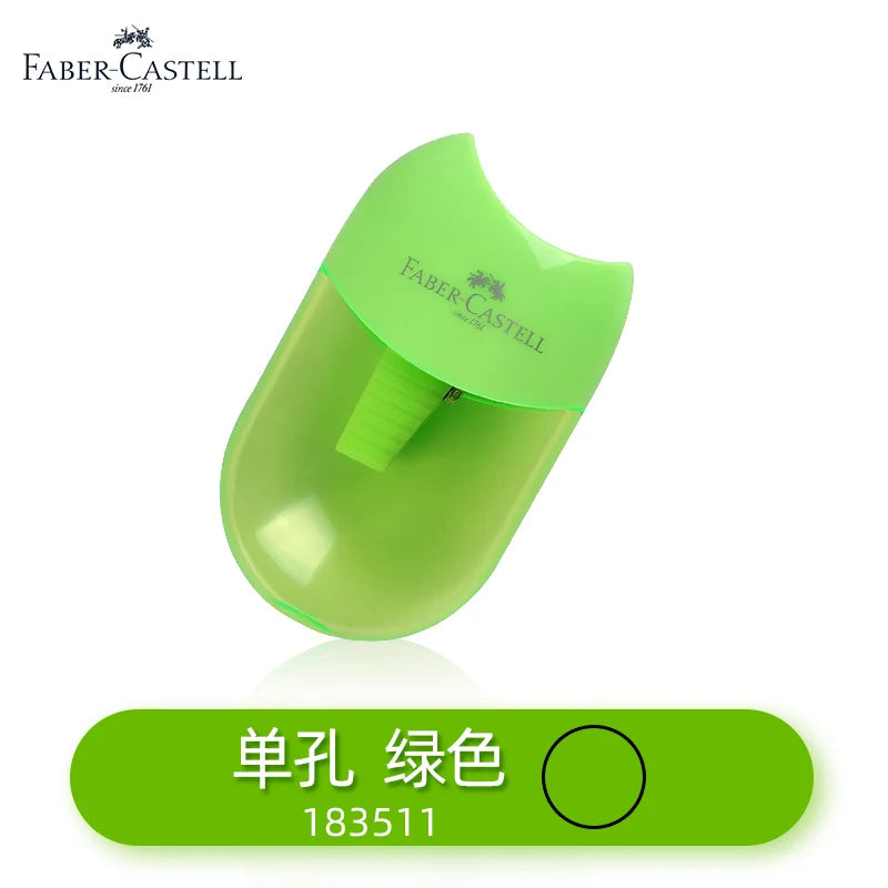 Faber Castell-Sacapuntas Kawaii para niños, Sacapuntas de un solo/doble agujero, material escolar para la vuelta a la escuela