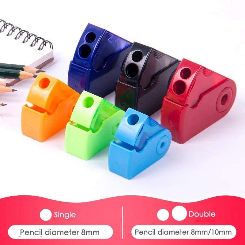 FABER CASTELL Push Pull Sacapuntas doble de un solo orificio Doble orificio Papelería multifuncional para escuela y oficina