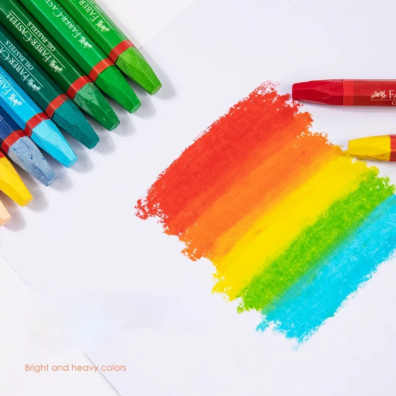 Faber Castell-Juego de crayones de cera para dibujo profesional, suministros de arte para la escuela y la Oficina, 12/24/36/48 colores