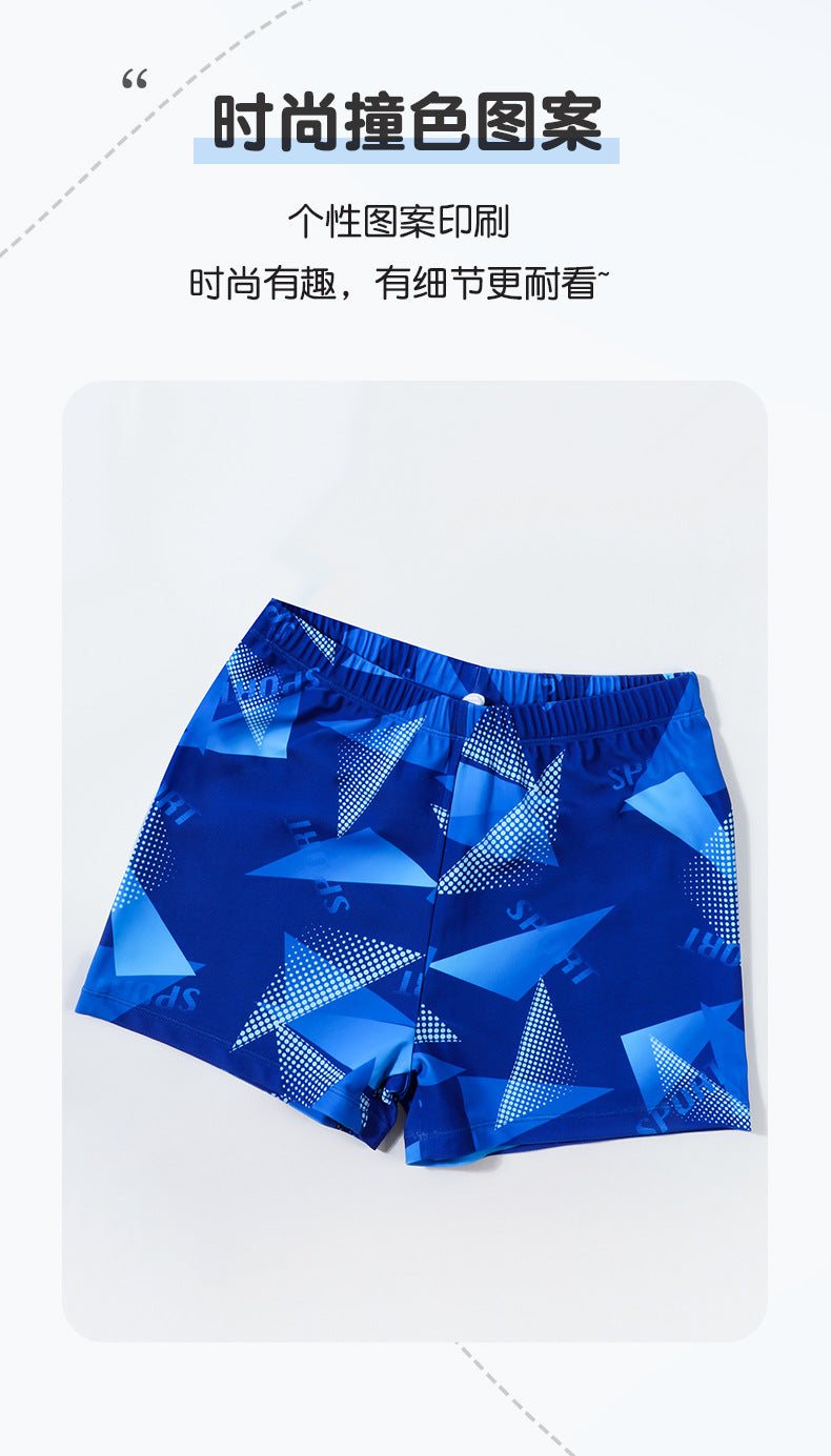 Cross-border Swimwear Children's Swimwear Foreign Trade Big Boys Split Swimwear Plus Fat Loose Quick-drying Fat Children