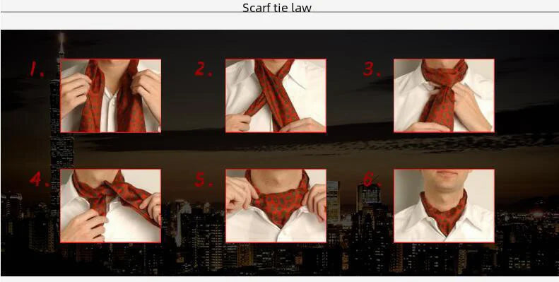 Factory wholesale men's scarf new cashew flower jacquard polyester British suit shirt collar scarf business scarf