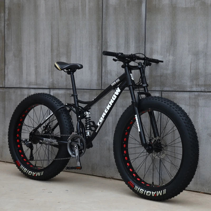 Bicicleta de Montaña todoterreno de velocidad Variable para playa, nieve, absorción de impacto, neumático Extra ancho 4,0 grande para adultos, bicicleta Unisex para estudiantes