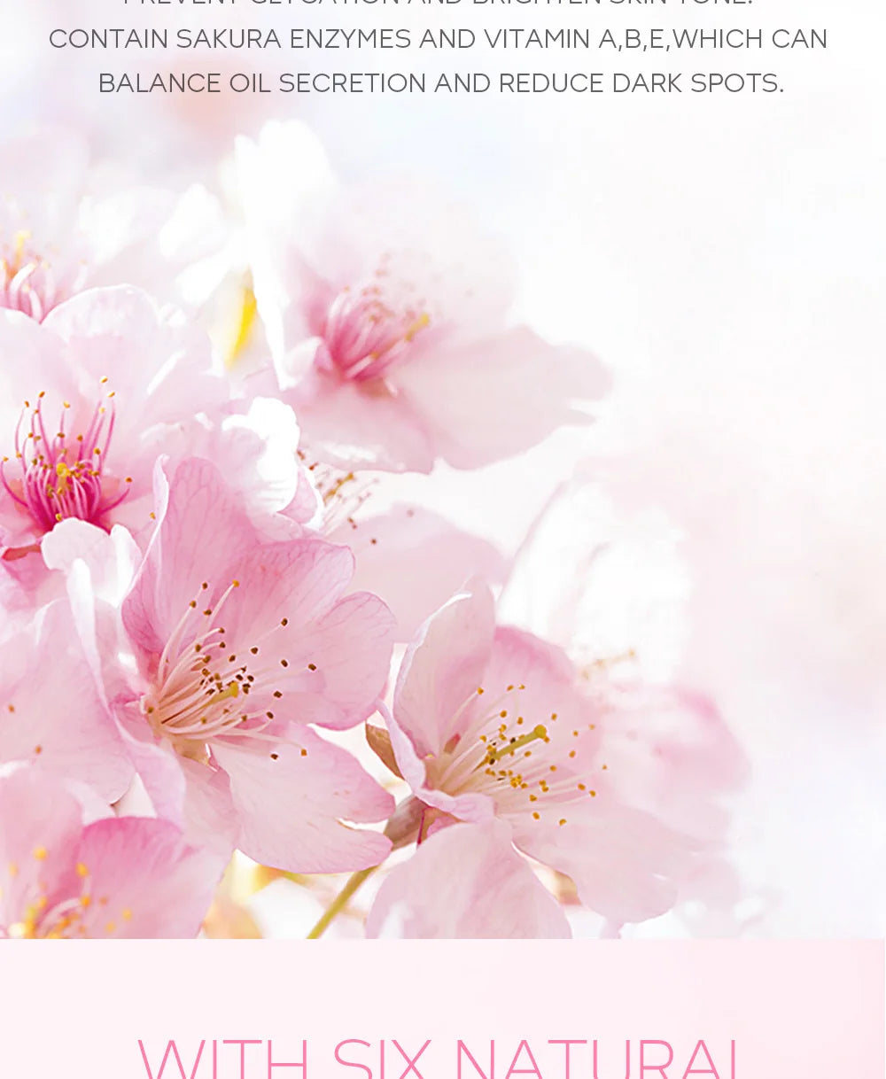 100 Uds Sakura mascarillas hidratantes para dormir crema de noche de viaje nutritiva Facial mejora la rugosidad y la sequedad productos para el cuidado de la piel