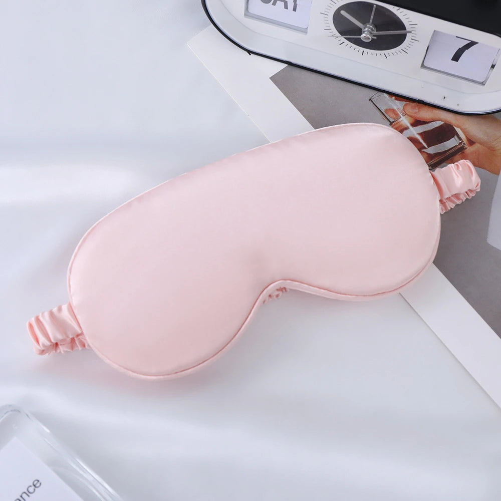 Antifaz de Seda Suave para Dormir, 100% Bloqueo de Luz, Sin Presión en los Ojos, Antifaz con Correa Ajustable, Cubre Ojos para Viajar