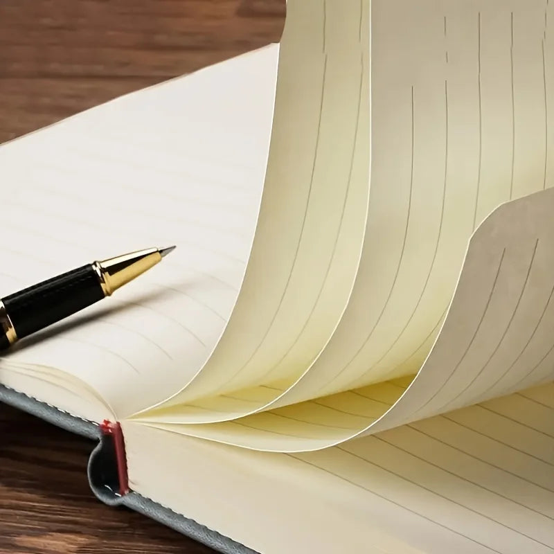 Cuaderno Retro A5 con nombre personalizado, cubierta de cuero suave, Agenda de 200 páginas para estudiantes, suministros de papelería escolar y de oficina de negocios a la moda