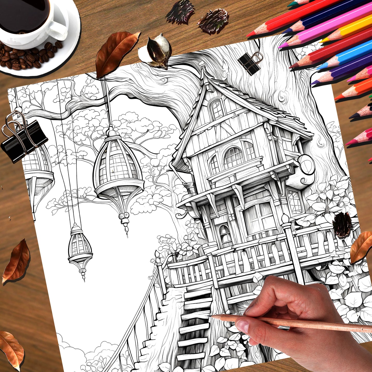 Libro para colorear Castillo de hadas, regalo de 20 páginas para fiesta de cumpleaños, alivia el estrés, mata el tiempo, pintura de Graffiti, libro de dibujo artístico