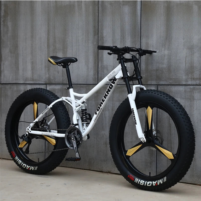 Bicicleta de Montaña todoterreno de velocidad Variable para playa, nieve, absorción de impacto, neumático Extra ancho 4,0 grande para adultos, bicicleta Unisex para estudiantes