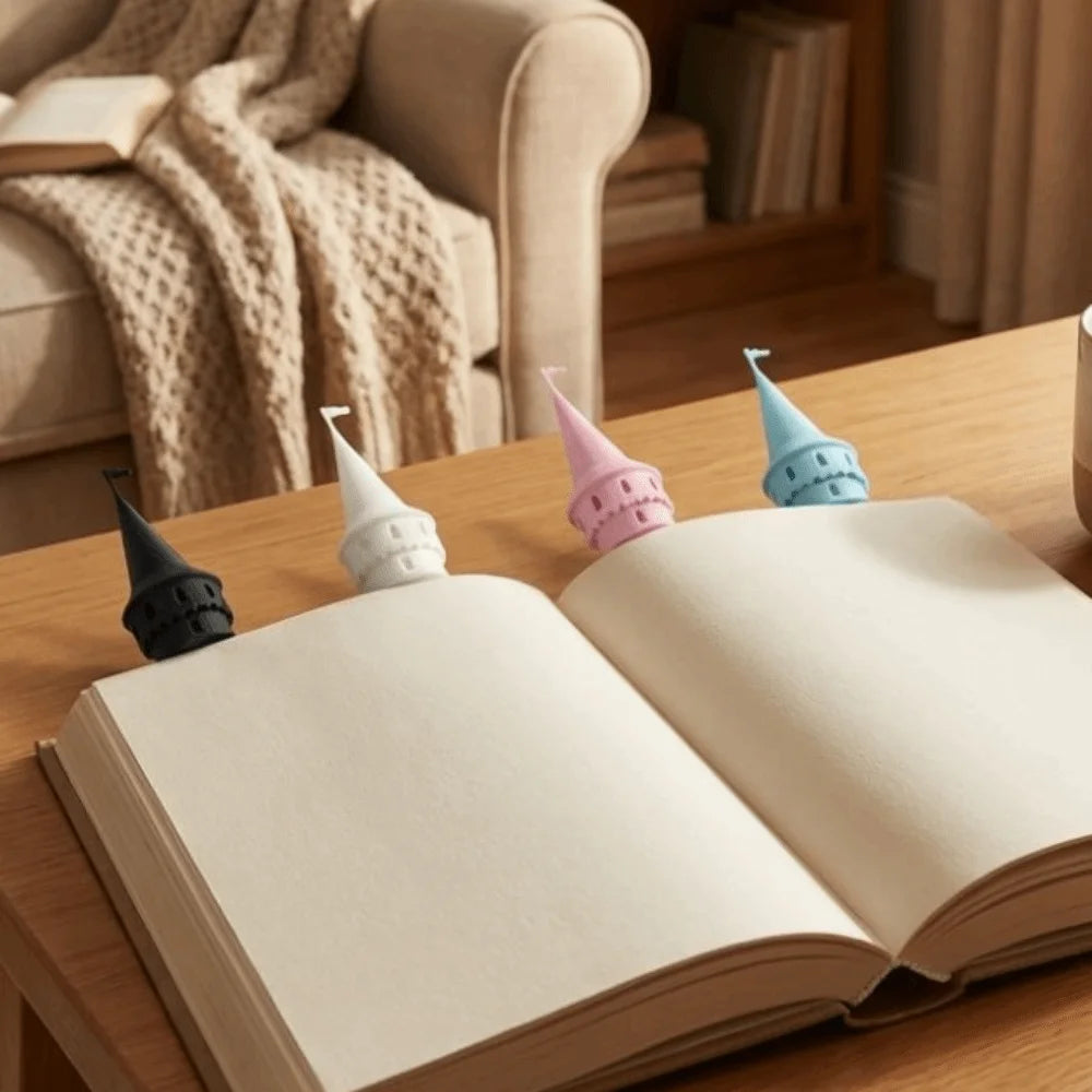 Marcadores Creativos de Castillo Mágico Impresos en 3D, Marcadores Divertidos con Forma de Torre, Artículos de Papelería Novedosos Hechos a Mano, Regalos para Maestros