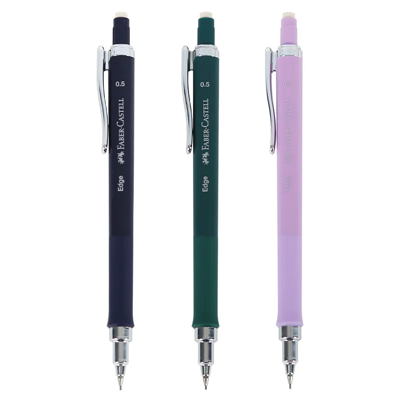 Lápiz mecánico FABER-CASTELL, lápiz de dibujo automático de 0,5 m con adhesivo de agarre suave, suministros escolares para estudiantes de escritura