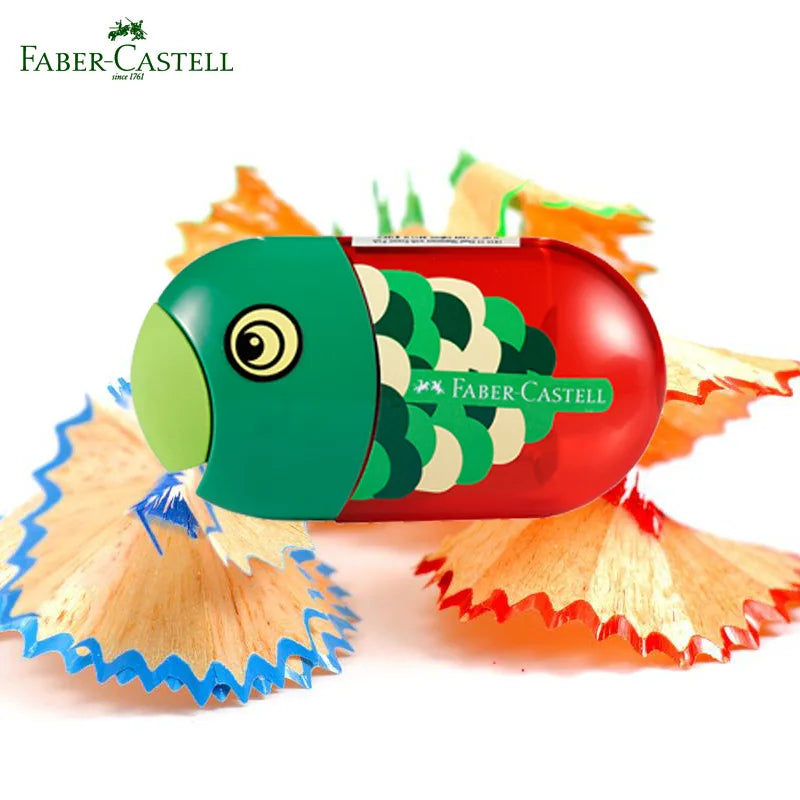 Sacapuntas Faber Castell de un solo orificio, papelería bonita, afilado fácil y ordenado para lápices estándar y gigantes, 1 ud.