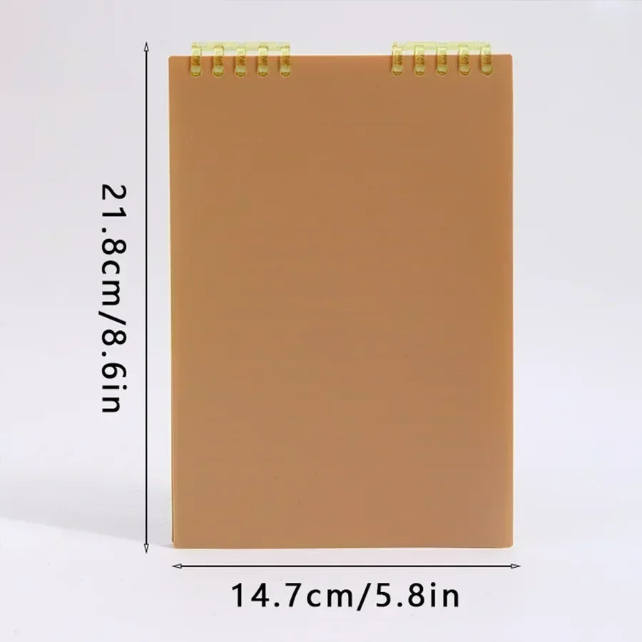 Cuaderno A5 de 60 Hojas Gruesas con Espiral, Hojas Sueltas con Páginas Rayadas para Estudiantes, Material de Oficina y Papelería Escolar