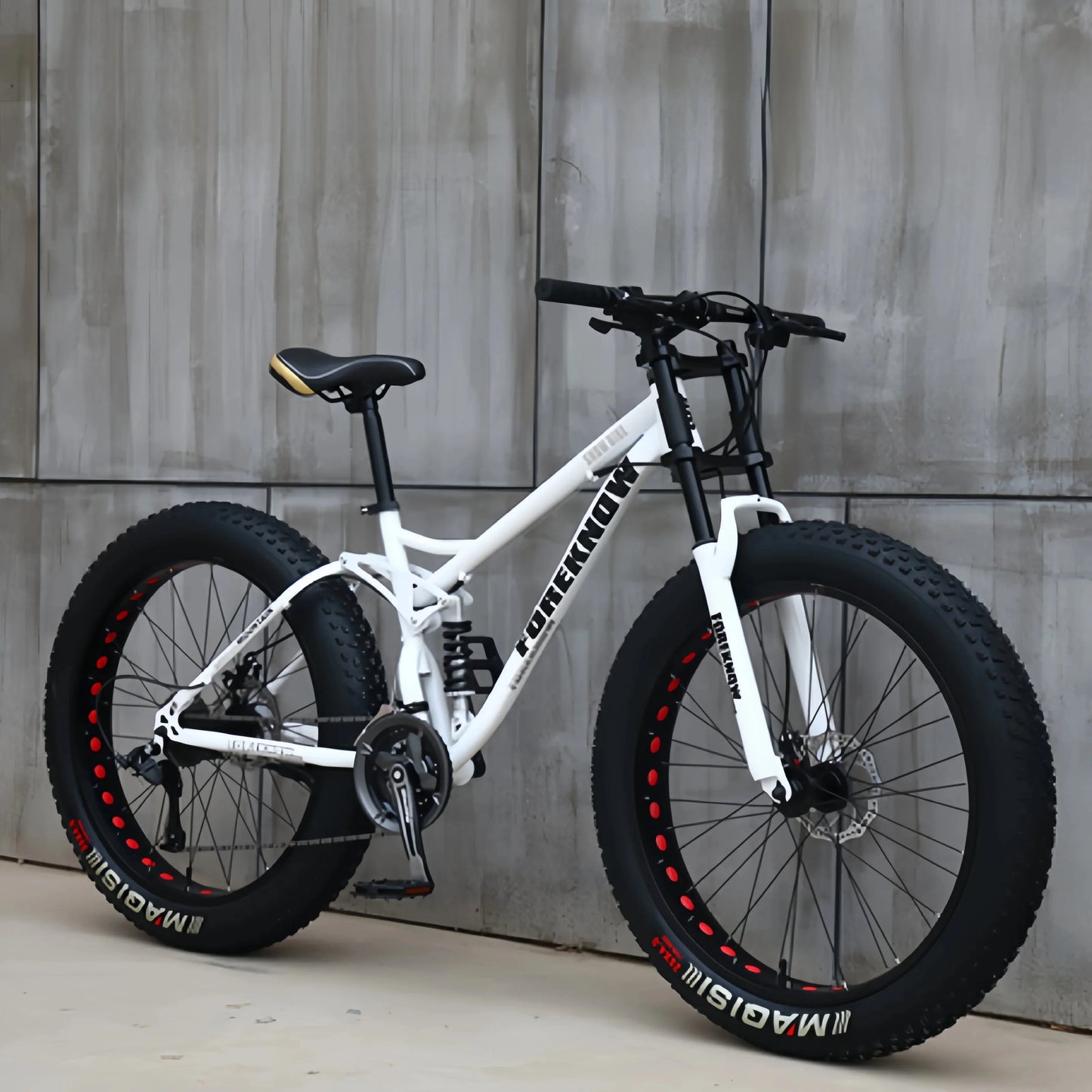 Bicicleta de montaña todoterreno 4.0 de velocidad variable con neumáticos ultraanchos y bicicletas para adultos que absorben los golpes