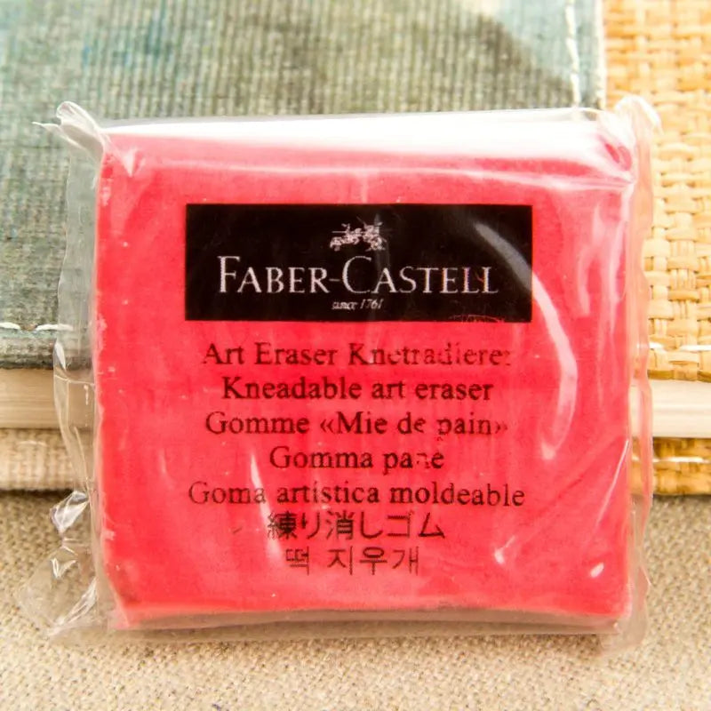 Faber-Castell-goma de plasticidad, borrador de arte suave, toallita para resaltar, goma amasada para arte, diseño de dibujo, papelería