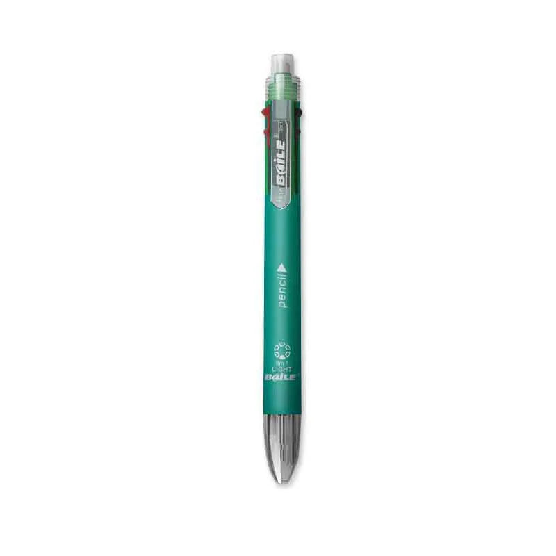 Bolígrafo Multicolor creativo 6 en 1, bolígrafos multifunción con personalidad, bolígrafos de prensa de seis colores, suministros para escuela y oficina
