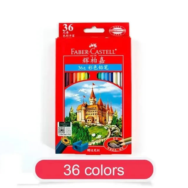 Juego de lápices de colores FABER-CASTELL, 36/48/72 colores, lápices aceitosos, profesional, pintado a mano, boceto, pintura, suministros de arte, papelería