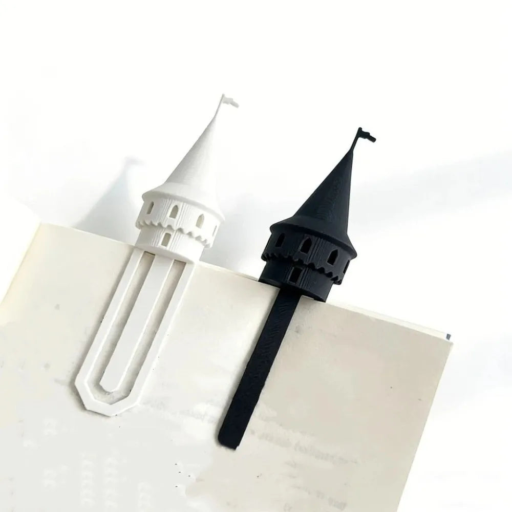 Marcadores Creativos de Castillo Mágico Impresos en 3D, Marcadores Divertidos con Forma de Torre, Artículos de Papelería Novedosos Hechos a Mano, Regalos para Maestros
