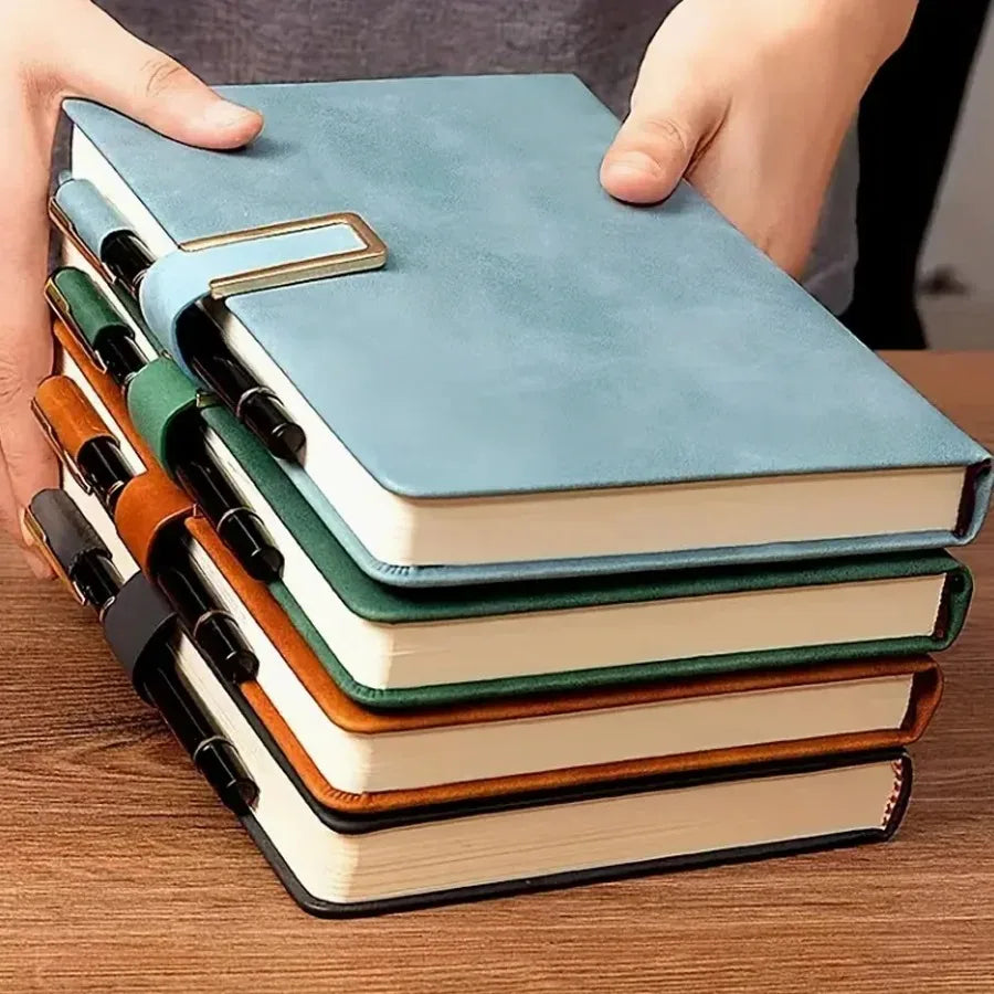 Cuaderno Retro A5 con nombre personalizado, cubierta de cuero suave, Agenda de 200 páginas para estudiantes, suministros de papelería escolar y de oficina de negocios a la moda