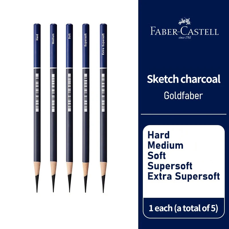 5/10 Uds Faber Castell Goldfaber carbón grafito juego de bocetos lápices para dibujar bocetos sombreado artistas suministros de arte