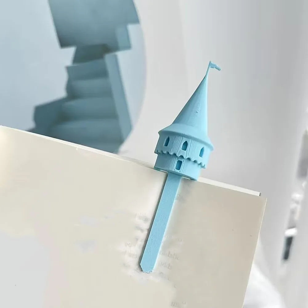 Marcadores Creativos de Castillo Mágico Impresos en 3D, Marcadores Divertidos con Forma de Torre, Artículos de Papelería Novedosos Hechos a Mano, Regalos para Maestros
