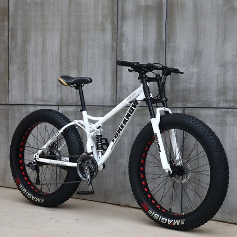 Bicicleta de Montaña todoterreno de velocidad Variable para playa, nieve, absorción de impacto, neumático Extra ancho 4,0 grande para adultos, bicicleta Unisex para estudiantes