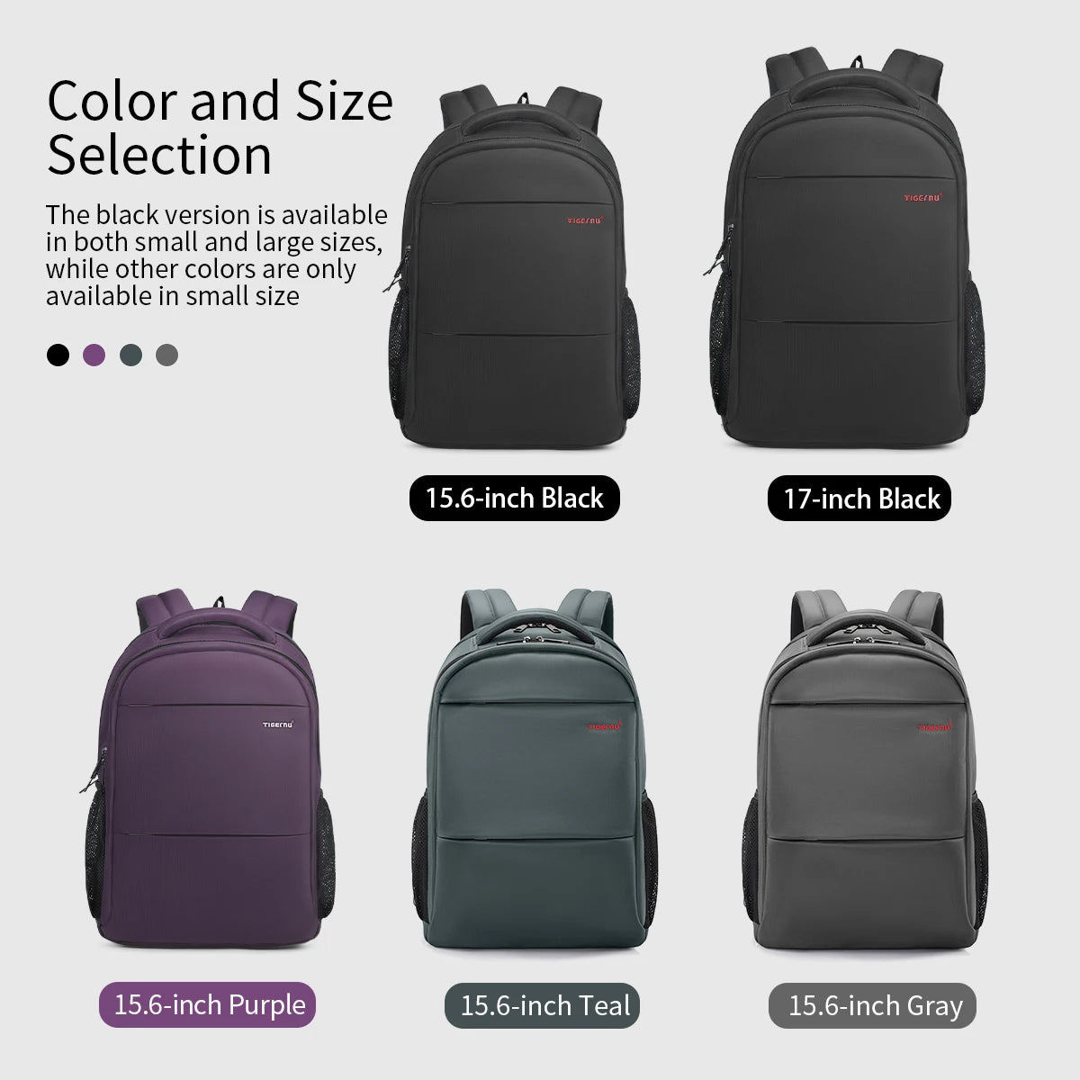 Tigernu, Mochilas de viaje informales de gran capacidad para mujer, mochila impermeable para ordenador portátil de 15,6 ", mochila escolar para mujer, Mochilas