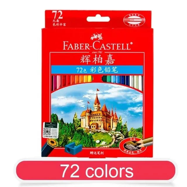 Juego de lápices de colores FABER-CASTELL, 36/48/72 colores, lápices aceitosos, profesional, pintado a mano, boceto, pintura, suministros de arte, papelería