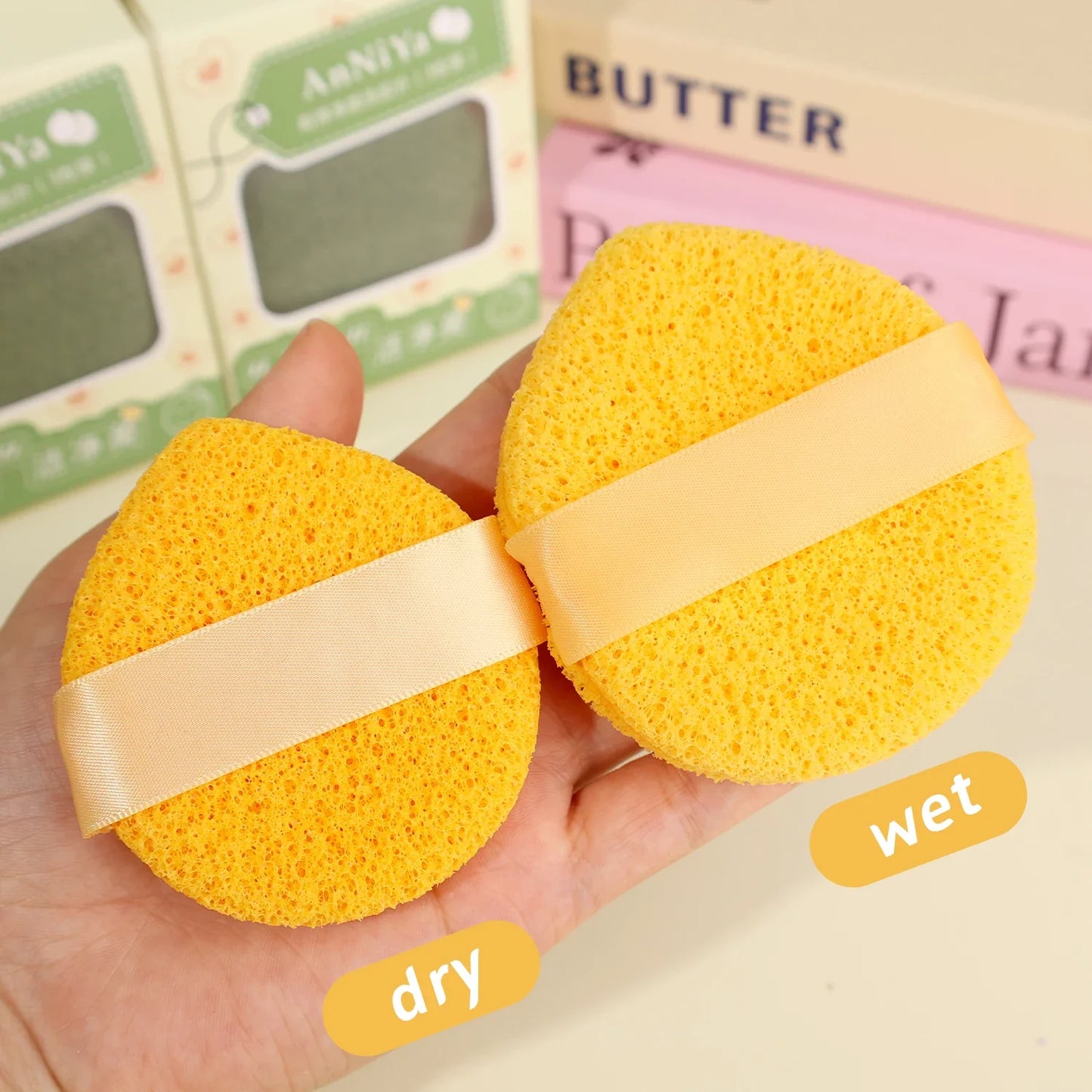 Esponja de limpieza exfoliante para lavado de cara, eliminador de espinillas, herramienta de espuma para maquillaje, limpieza profunda de poros, cuidado de la piel, 1-3 uds.