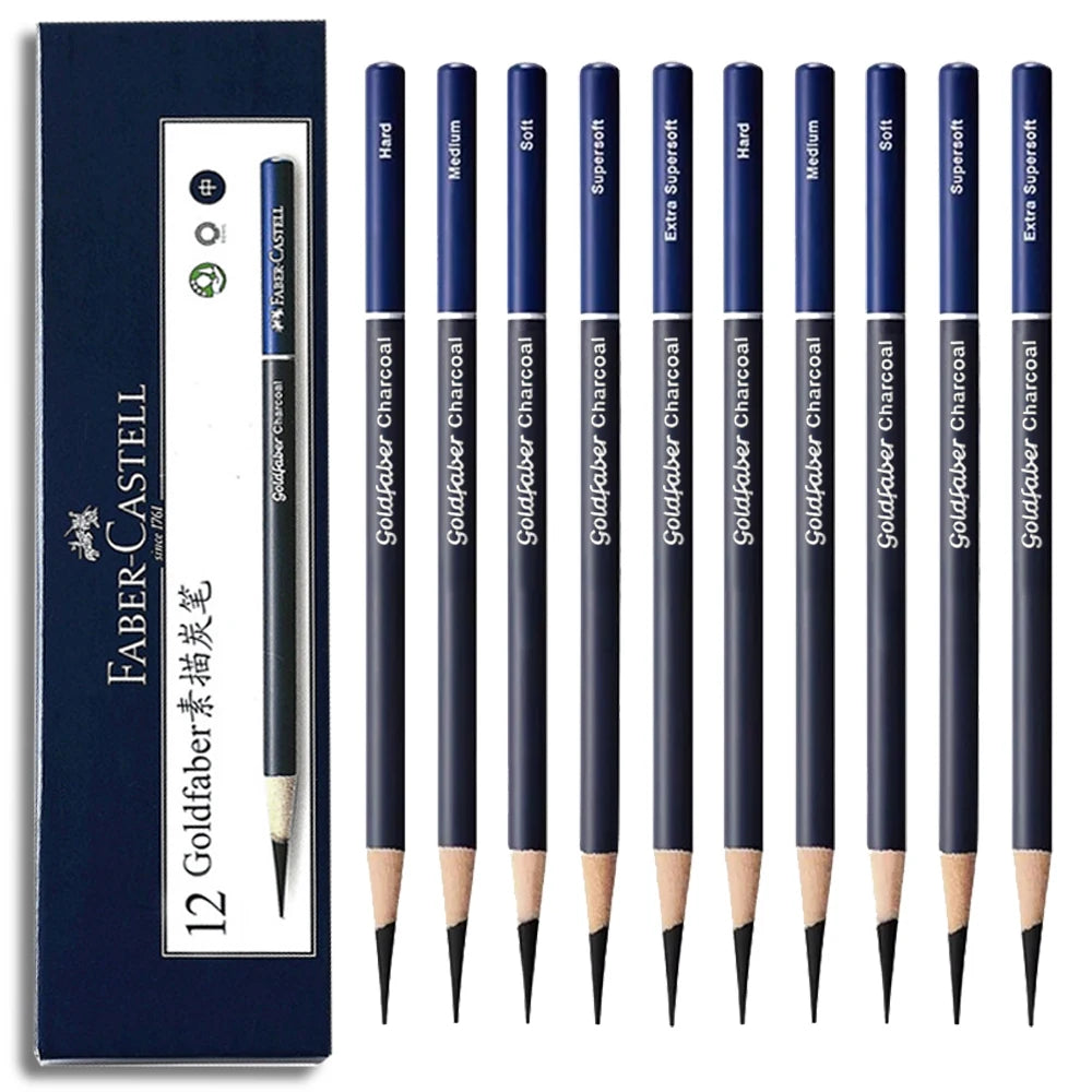 5/10 Uds Faber Castell Goldfaber carbón grafito juego de bocetos lápices para dibujar bocetos sombreado artistas suministros de arte