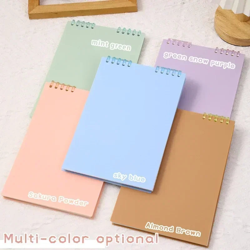 Cuaderno A5 de 60 Hojas Gruesas con Espiral, Hojas Sueltas con Páginas Rayadas para Estudiantes, Material de Oficina y Papelería Escolar