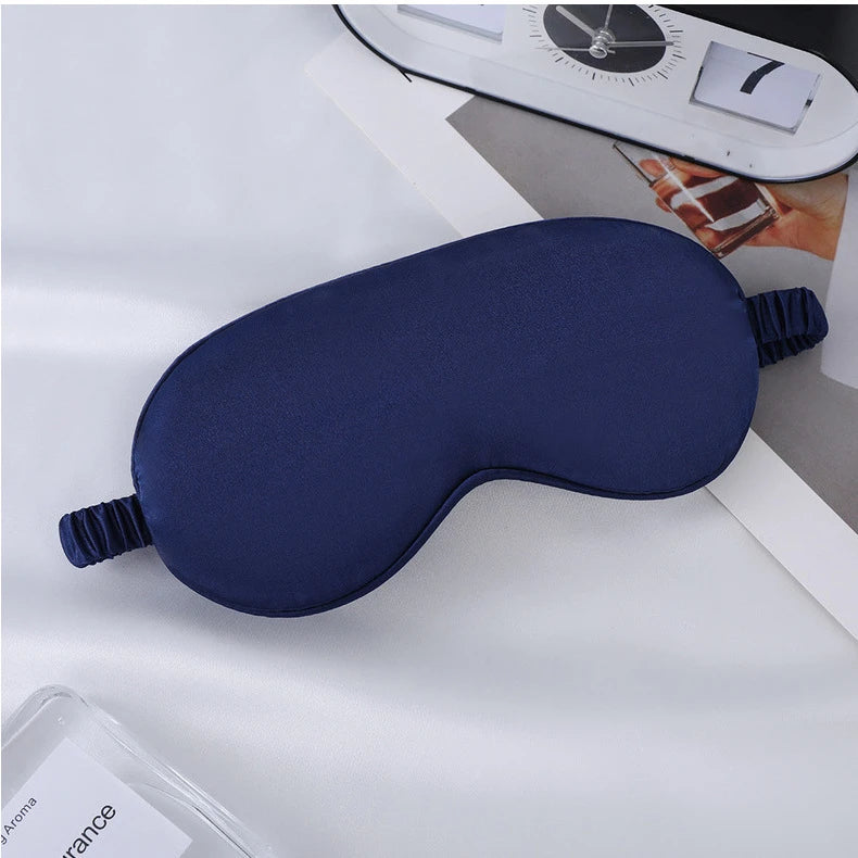 Antifaz de Seda Suave para Dormir, 100% Bloqueo de Luz, Sin Presión en los Ojos, Antifaz con Correa Ajustable, Cubre Ojos para Viajar