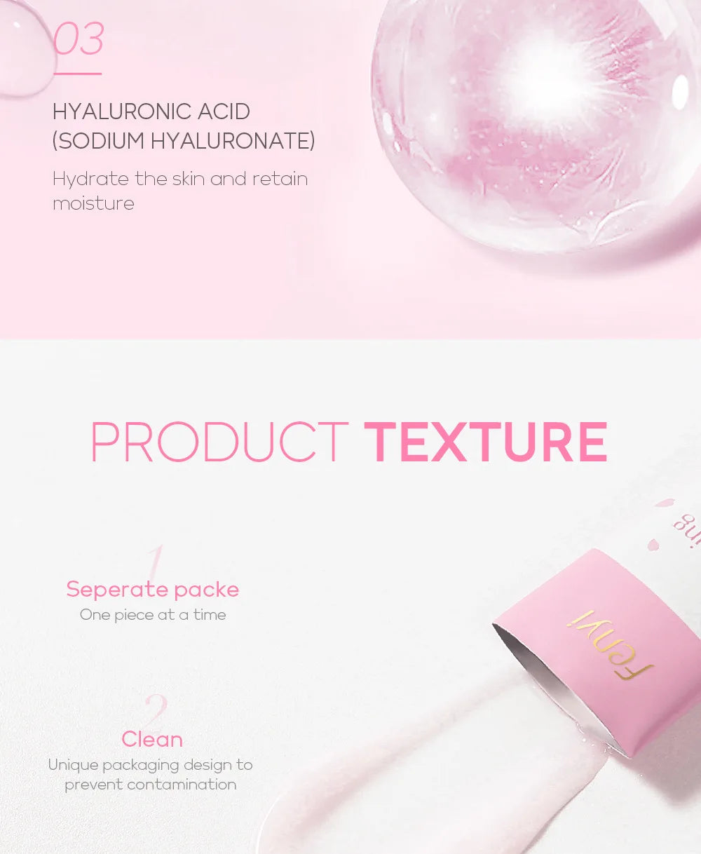 100 Uds Sakura mascarillas hidratantes para dormir crema de noche de viaje nutritiva Facial mejora la rugosidad y la sequedad productos para el cuidado de la piel