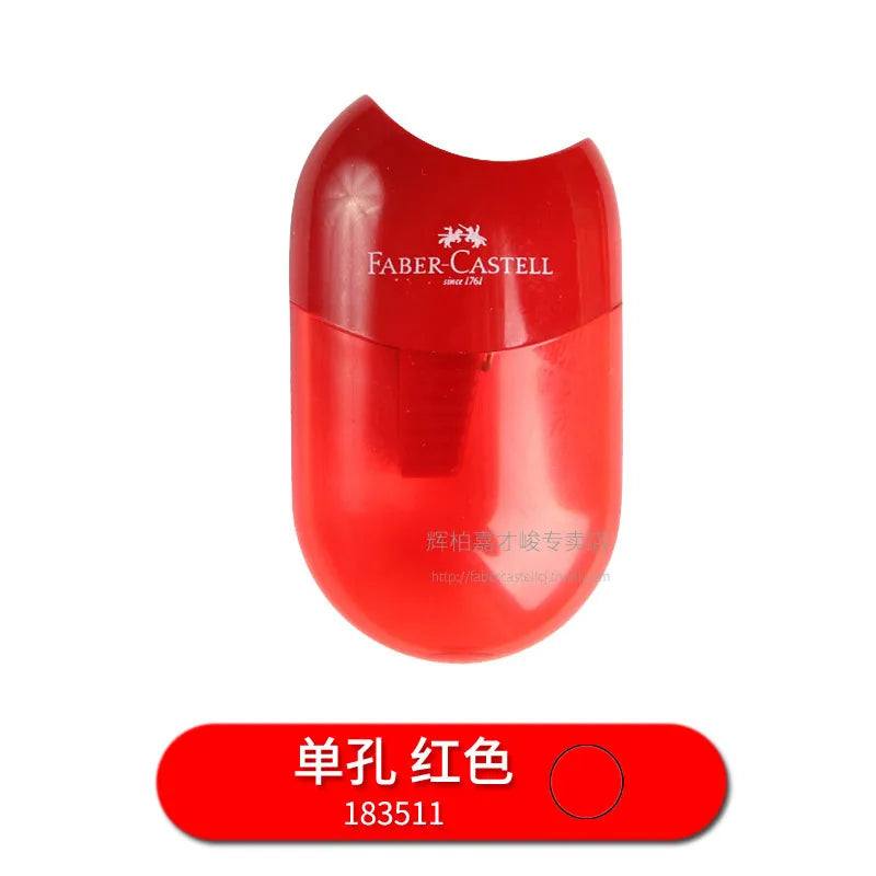Faber Castell-Sacapuntas Kawaii para niños, Sacapuntas de un solo/doble agujero, material escolar para la vuelta a la escuela