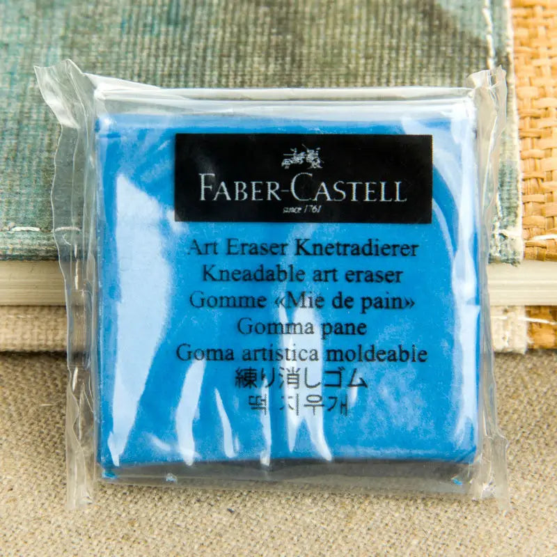 Faber-Castell-goma de plasticidad, borrador de arte suave, toallita para resaltar, goma amasada para arte, diseño de dibujo, papelería