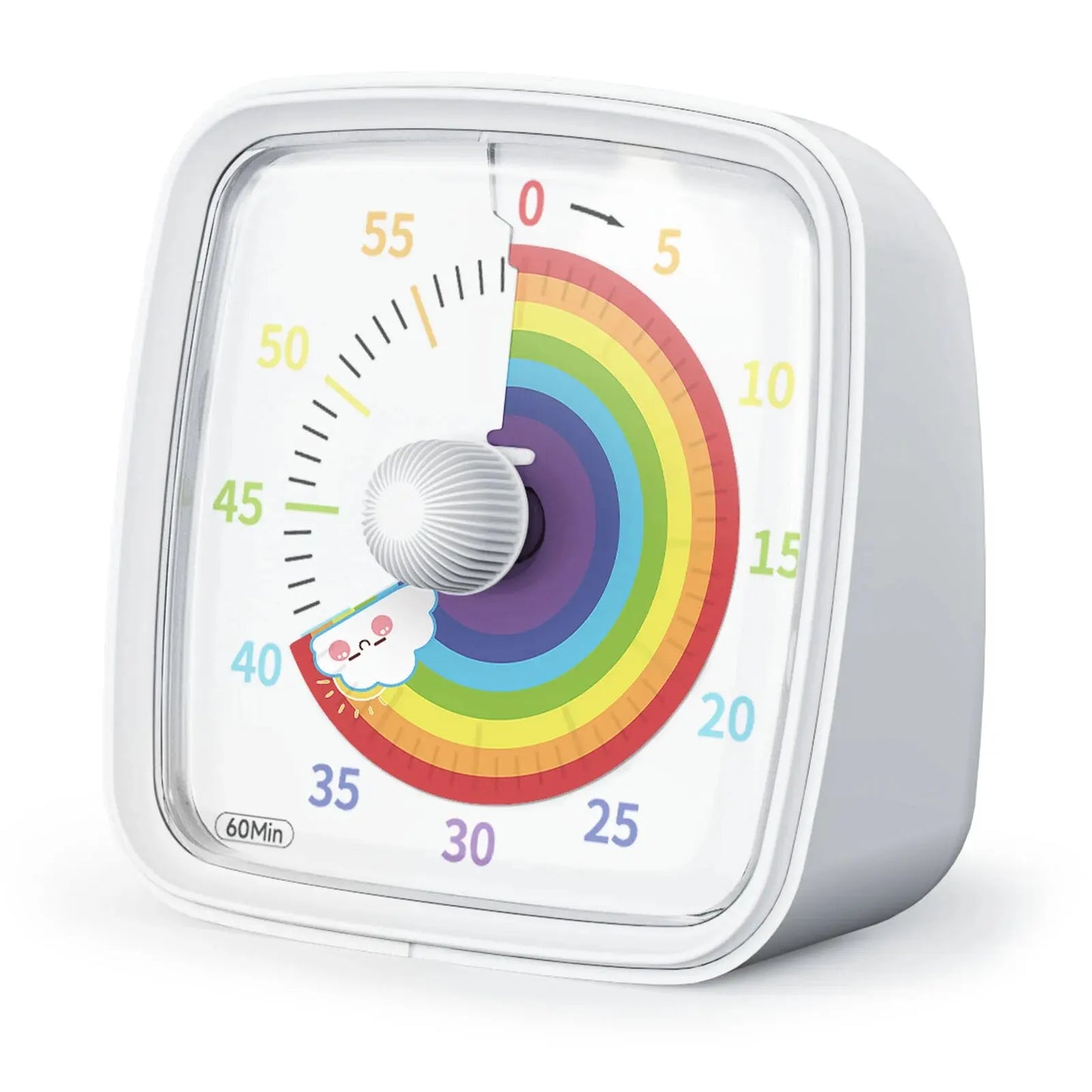 Yunbaoit temporizador Visual con luz nocturna, temporizador de cuenta atrás de 60 minutos para niños y adultos, temporizador de aula silencioso para el hogar, la escuela