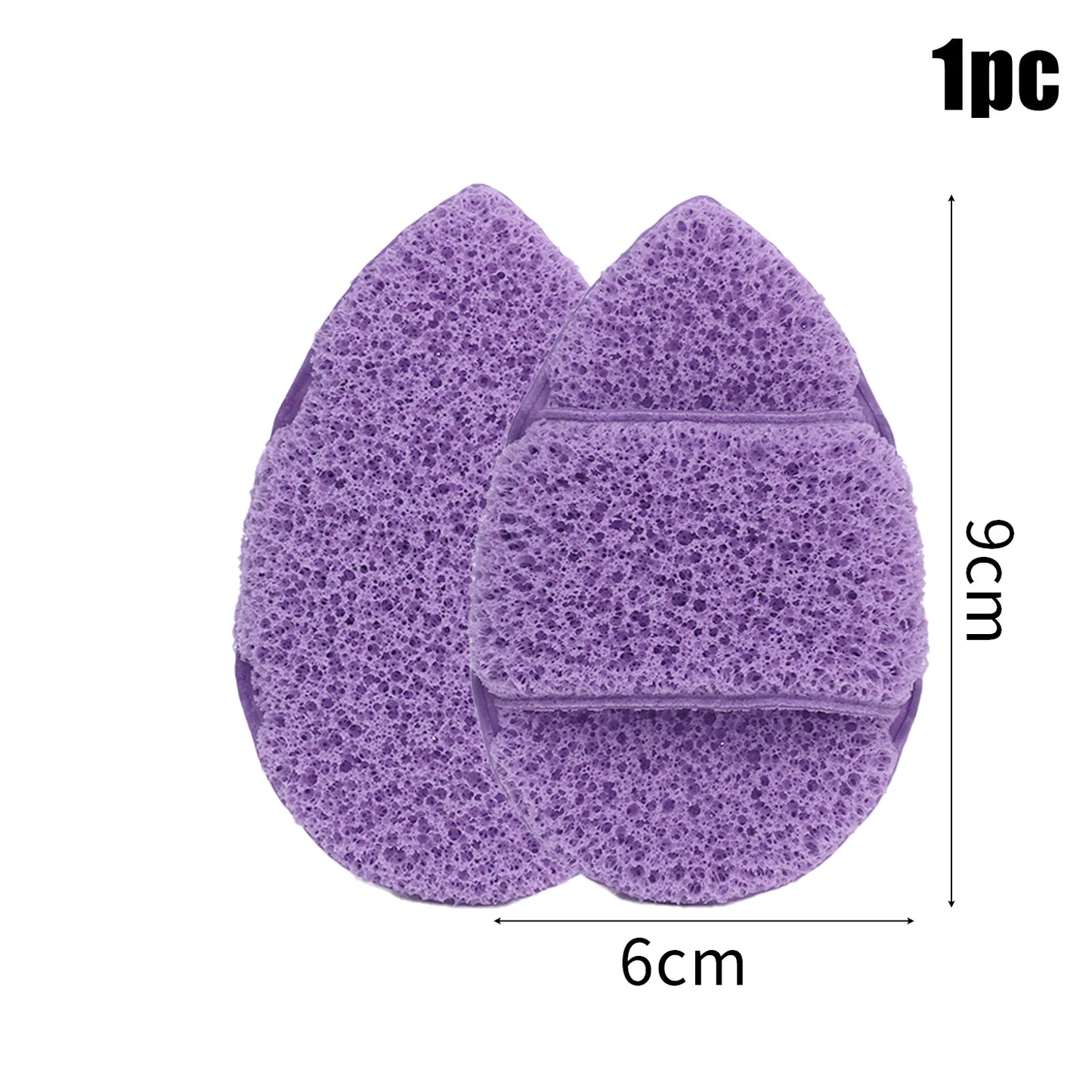 Esponja de limpieza exfoliante para lavado de cara, eliminador de espinillas, herramienta de espuma para maquillaje, limpieza profunda de poros, cuidado de la piel, 1-3 uds.