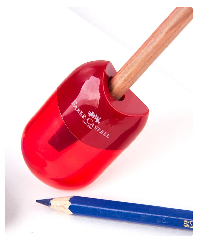 Faber Castell-Sacapuntas Kawaii para niños, Sacapuntas de un solo/doble agujero, material escolar para la vuelta a la escuela