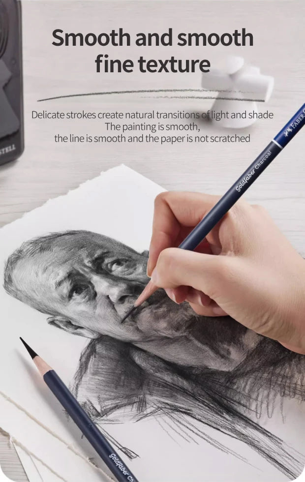 5/10 Uds Faber Castell Goldfaber carbón grafito juego de bocetos lápices para dibujar bocetos sombreado artistas suministros de arte