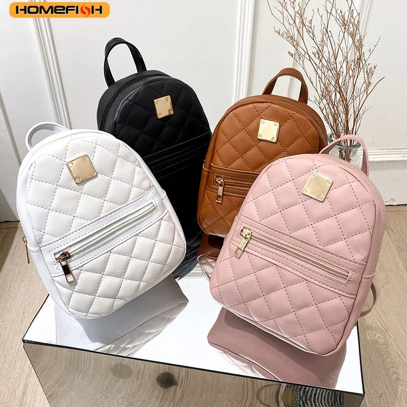 Bolso con patrón de cuadros en forma de rombo para mujer de HOMEFISH, mochila grande para ir al trabajo, bolso cruzado de hombro minimalista informal para teléfono móvil