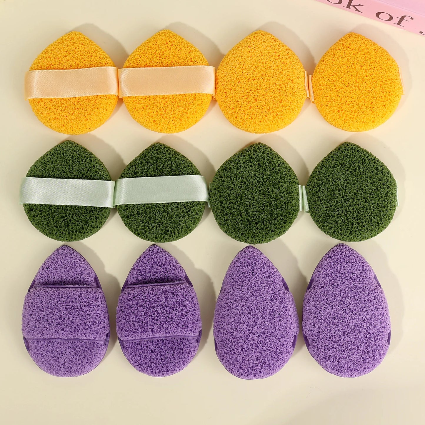 Esponja de limpieza exfoliante para lavado de cara, eliminador de espinillas, herramienta de espuma para maquillaje, limpieza profunda de poros, cuidado de la piel, 1-3 uds.