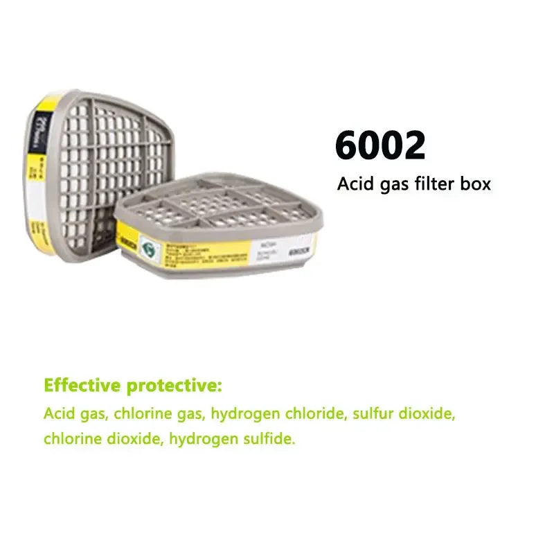 Caja de cartuchos 6001/6002/6004, juego de filtros de algodón 5N11 para máscaras de Gas y polvo de 3m, 6200/7502/6800, respirador de pulverización de pintura química