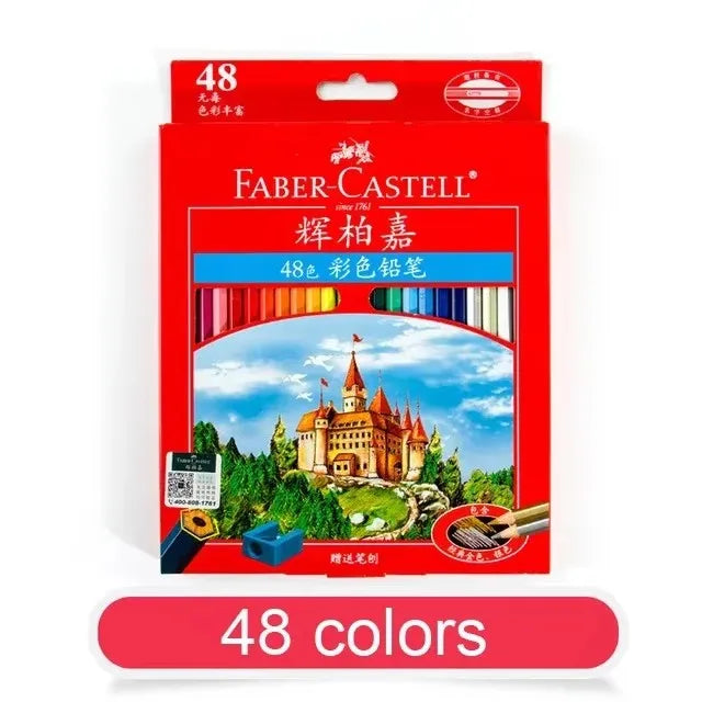 Juego de lápices de colores FABER-CASTELL, 36/48/72 colores, lápices aceitosos, profesional, pintado a mano, boceto, pintura, suministros de arte, papelería