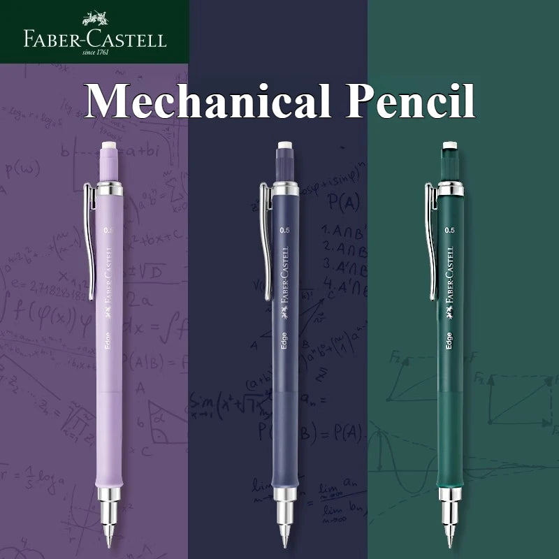Lápiz mecánico FABER-CASTELL, lápiz de dibujo automático de 0,5 m con adhesivo de agarre suave, suministros escolares para estudiantes de escritura