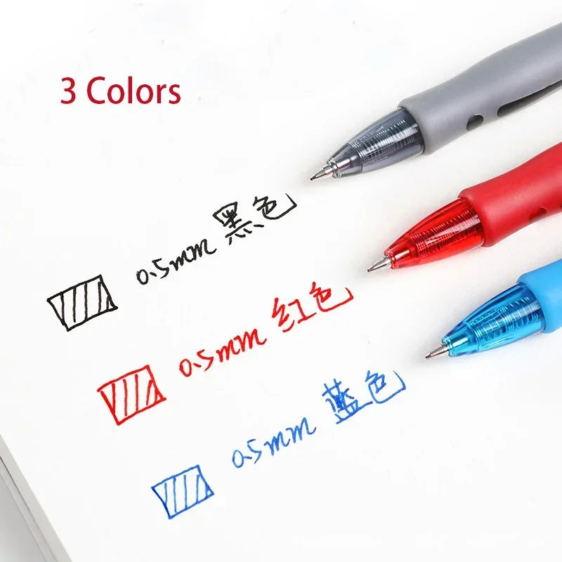 Juego de bolígrafos de Gel retráctiles, bolígrafo de tinta negra/roja/azul para recambios de escritura, accesorios de oficina, suministros escolares, papelería, 13/30 Uds.