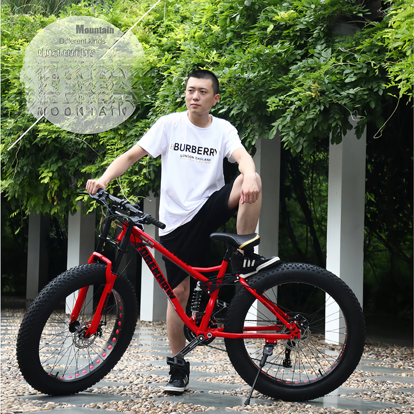 Bicicleta de Montaña todoterreno de velocidad Variable para playa, nieve, absorción de impacto, neumático Extra ancho 4,0 grande para adultos, bicicleta Unisex para estudiantes