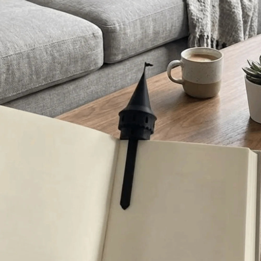 Adorables Marcadores de Libros con Forma de Castillo Mágico Impresos en 3D, Divertidos y Novedosos, Adornos Hechos a Mano, Herramienta de Lectura, Papelería de Oficina