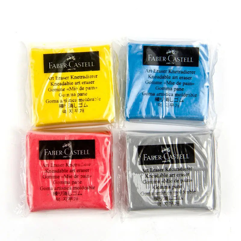 Faber-Castell-goma de plasticidad, borrador de arte suave, toallita para resaltar, goma amasada para arte, diseño de dibujo, papelería