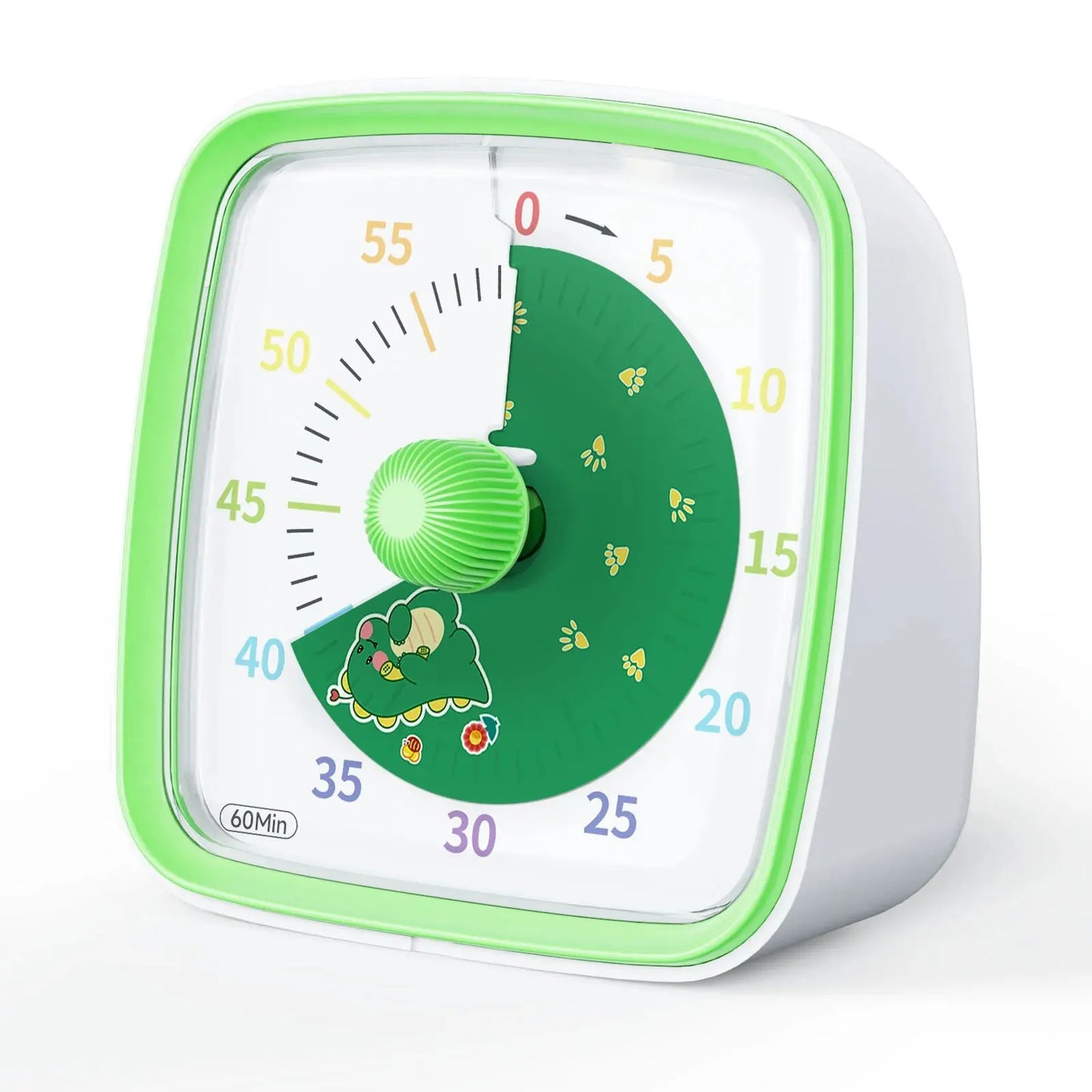 Yunbaoit temporizador Visual con luz nocturna, temporizador de cuenta atrás de 60 minutos para niños y adultos, temporizador de aula silencioso para el hogar, la escuela