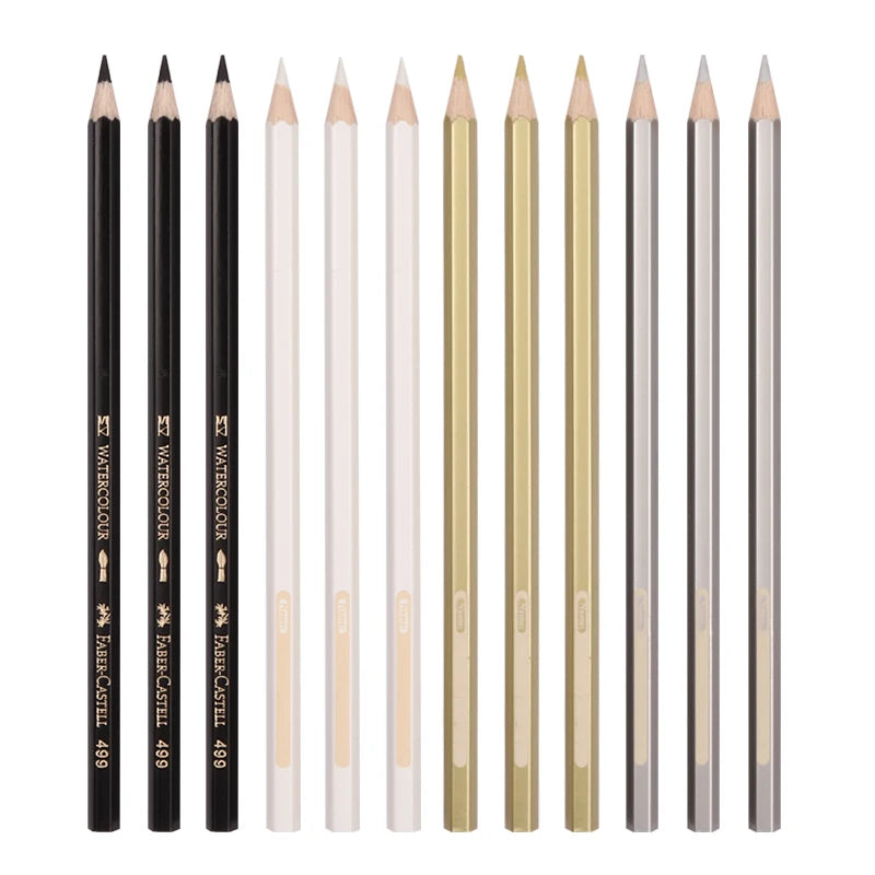 Lápices de acuarela profesionales Faber Castell, lápices de colores solubles en agua para artistas, dibujo, bocetos, pintura, suministros de arte