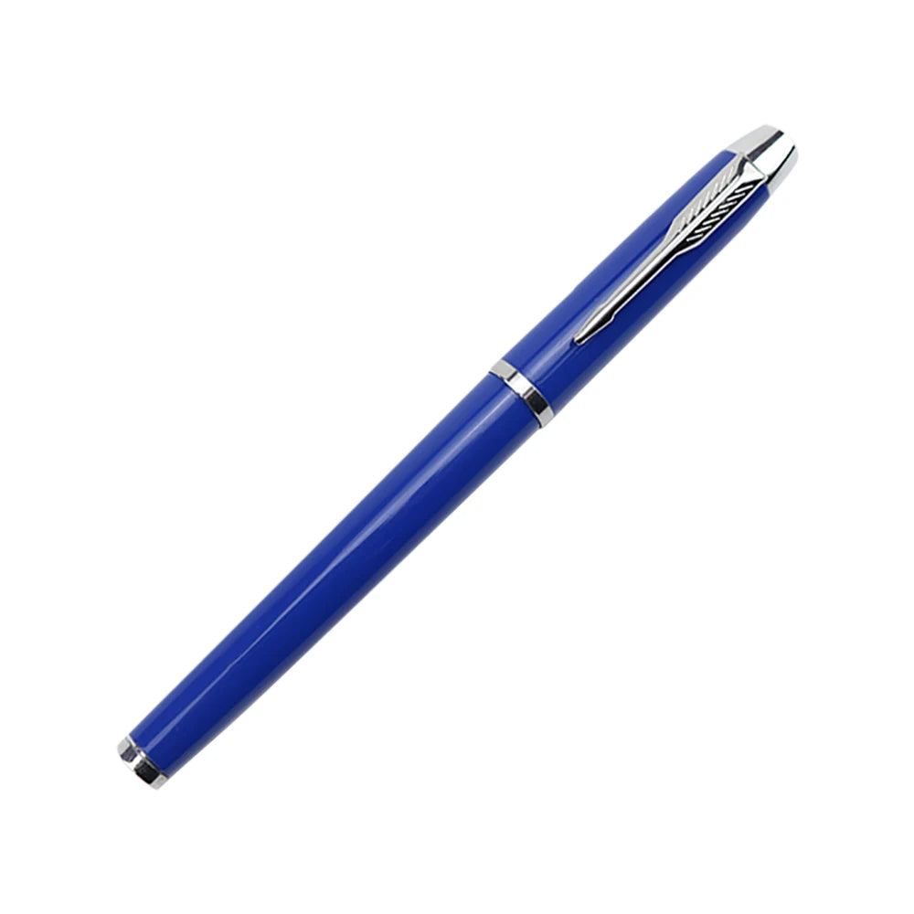 Bolígrafos Rollerball de firma de oficina de negocios de acero inoxidable de calidad de lujo, suministros de papelería para estudiantes de nueva escuela, bolígrafo